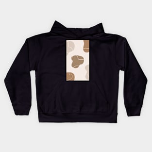 Serenity in Shapes: Aesthetic Abstract Watercolors Kids Hoodie